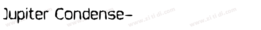 Jupiter Condense字体转换